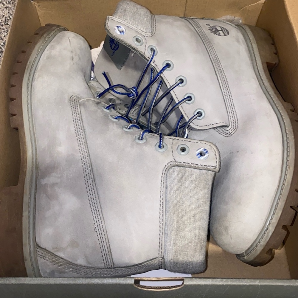 Timberland Grey Suede Boots 9.5